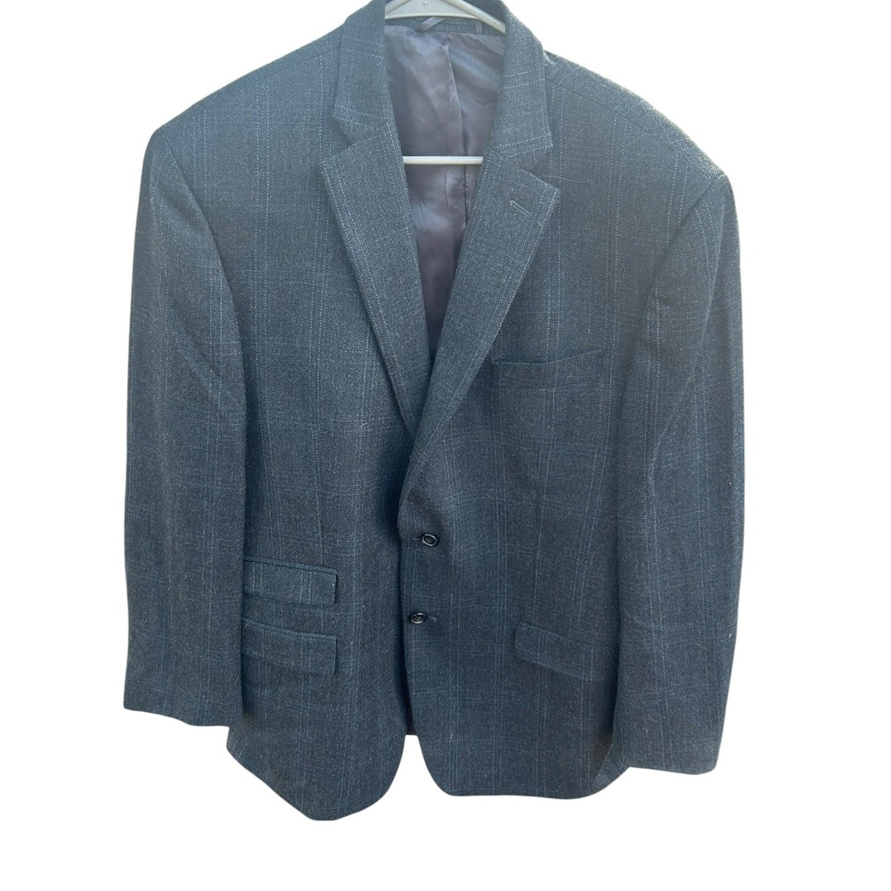 Lauren Ralph Lauren Sport Coat Men 44R Gray Charcoal 100% Wool Blazer